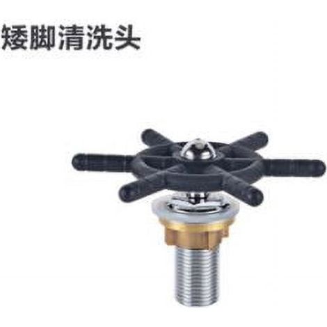 Rinseur À Verre - Tête De Rinçage En Acier Inoxydable Et Laiton - Pour Verres À Bière Café Vin - Fixation Trou 22 mm - 1 Pièce (1/5)