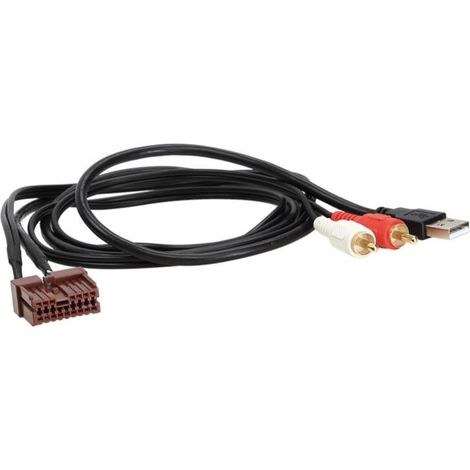 Adaptateur de prise USB AUX compatible avec Hyundai