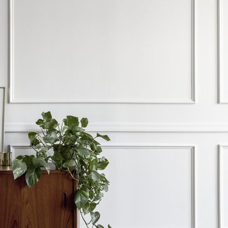 Moulure Adhésive - JE CHERCHE UNE IDEE - Décor Prêt à Poser - Blanc - 3 m x 3,2 cm (1/5)