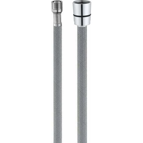 Tuyau de rechange pour robinetterie de cuisine – Flexible nylon gris M15 x 1/2' – Longueur 150cm – Compatible lavabo extensible (1/4)