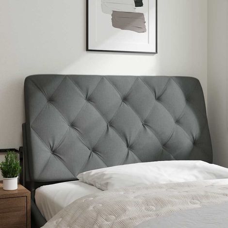 Maison Exclusive - Cuscino Testiera Grigio Scuro 100 cm in Tessuto (1/5)