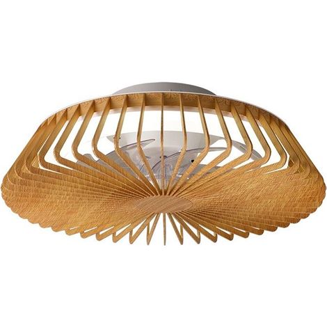 Mantra Ventilador de techo LED regulable Himalaya mini madera (1/4)