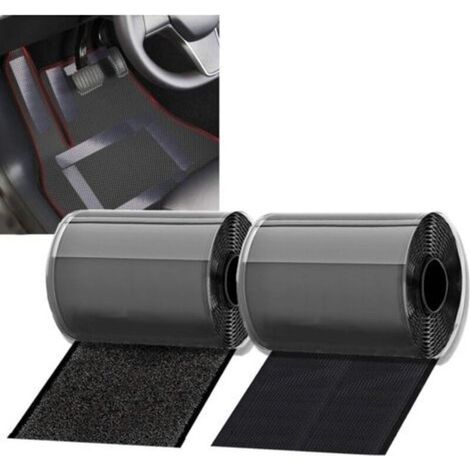 Scratch Autocollant pour les Voitures et les Camping-cars, Résistant aux Hautes Températures Bande Scratch Adhésive pour Tapis de Voiture, Pare-soleil, Housses de Siège, 11CM x 2M