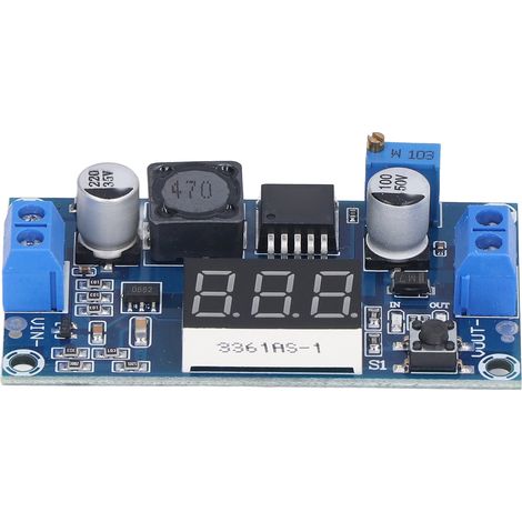 Module élévateur de tension CC-CC avec affichage numérique, carte de circuit imprimé régulateur XL6009, sortie 3 A, 5-32 V (1/5)