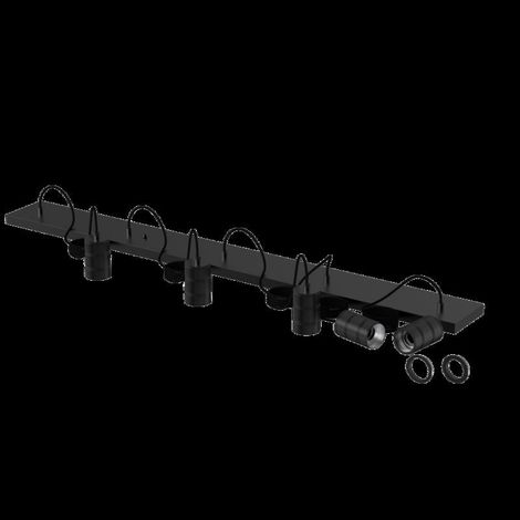 [NEUWERTIG] B-Ware Calex Kabelset Lampenfassung E27 Deckenlampe 5x 14 X 130 Cm Schwarz (1/2)
