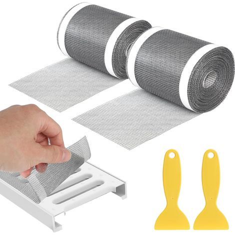 2 pcs 10m Attrape Cheveux Douche Autocollant Jetable, 9 cm x 10 m, Filtre Cheveux Douche Adhésif Flexible pour Caniveau de Douche, Cuisine, Salle de Bain, Contre Les Bouchons de Drain (1/5)