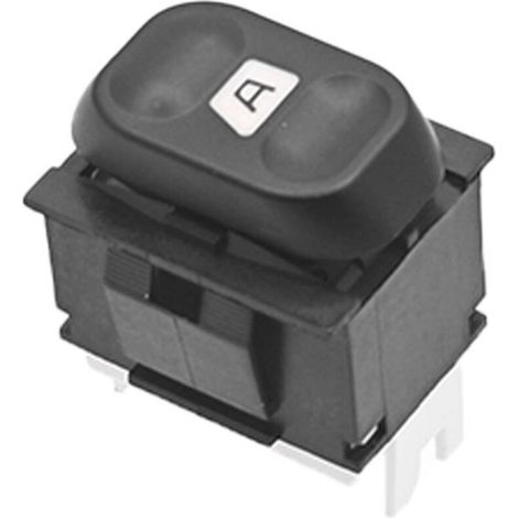 6552.KT Interrupteur simple de lève-vitre de voiture, adapté aux Citroën Berlingo 1996-2011, commande la vitre électrique d'une seule porte.