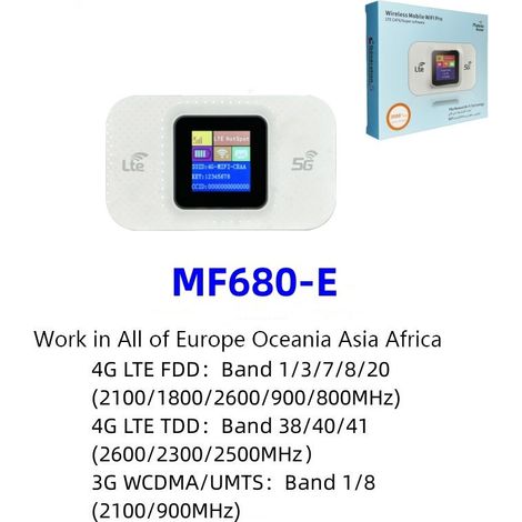 Tragbarer 4G-WLAN-Taschenrouter mit SIM-Karte und LTE-Router -- MF680 (1/4)