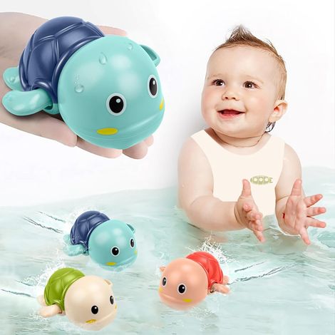 Jouets de bain pour enfants de 1 à 4 ans, jouets de bain flottants à remontoir, jouets aquatiques pour la piscine, cadeaux d'anniversaire/Noël pour garçons et filles (1/5)