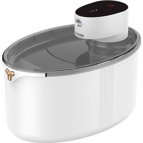 royaluxe -Distribut d'eau pour chat sans fil avec capt de mouvement, distribut d'eau pour animaux de compagnie de 2,5 L, distribut d'eau pour chat muet à 2 modes, distribut d'eau pour chat rechar (1/5)