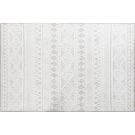 DKD Home Decor Tapis Beige Blanc Ikat 200x290 cm (1/4)