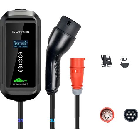 Chargeur EV Portable, Charge AC 11KW, Courant Ajustable (1/5)
