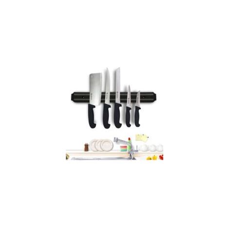 Barre Magnétique pour Couteaux Barre à Couteaux Aimantée 50 x 3,4 x 1,3 cm Porte Couteau Magnetique Cuisine - Crezuo