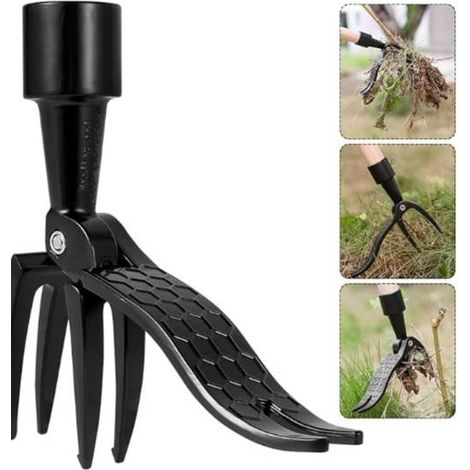 Tête Arrache Mauvaises Herbes Manuel avec Pédale pour Jardin Pelouse Compatible Manche Standard Sans Effort Sans Se Pencher Durable (1/5)