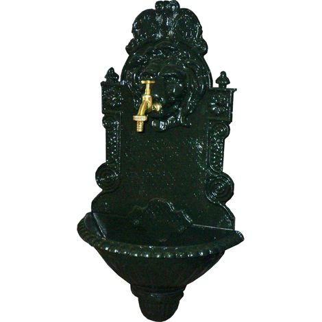 Fontaine de jardin en bambou avec robinet en laiton