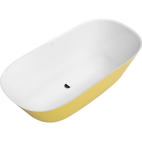 Vasca da bagno VB Theano 1550x750x506mm Solo a incasso Colore su richiesta Bianco pietra