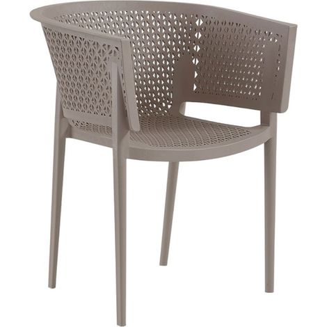 Fauteuil FREEDOM en polypropylène style contemporain pour extérieur
