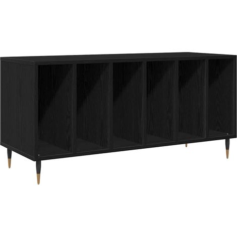 Maison Exclusive - Mueble para discos de vinilo Roble Negro 100 x