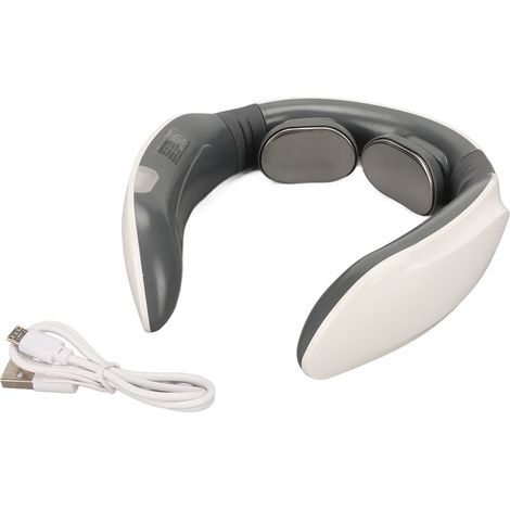 Électrostimulateur de cou pulsé pour circulation sanguine, soulagement des tensions, appareil de massage par vibrations, anti-douleur cervicale (1/5)