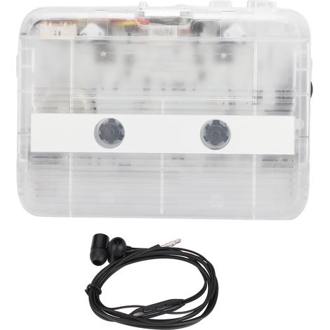 Klassischer, multifunktionaler, tragbarer, transparenter FM-Radio-Kassettenspieler mit Bluetooth 5.0 (1/5)