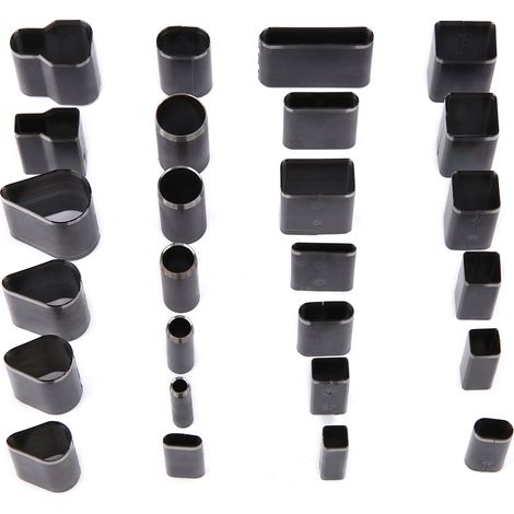 Lot de 26 poinçons à cuir formes variées, kit outil découpe DIY artisanat cuir perforateur manuel (1/5)