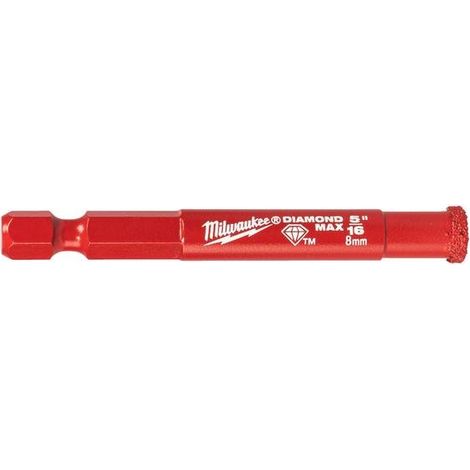 Diamantkrone Milwaukee HEX 8mm für Bohrhammer harte Materialien