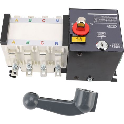 Commutateur de transfert automatique à Double puissance de type isolé ATS 3PH 4 fils 4P 63A PC 2 en 1 sortie (1/5)