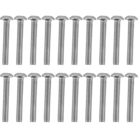 50 vis à tête cylindrique creuse, acier galvanisé M4, adaptées aux instruments de précision et aux équipements électroniques 2802-0004-0025 (1/5)