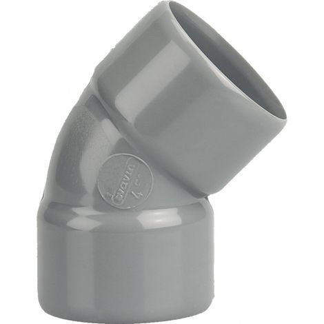Coude PVC double Femelle 45° D80 - WAVIN - 3026065 (1/2)