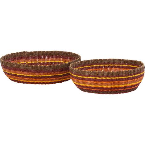 Lot de Coupelles Déco "Tierra" 41cm Marron (1/3)
