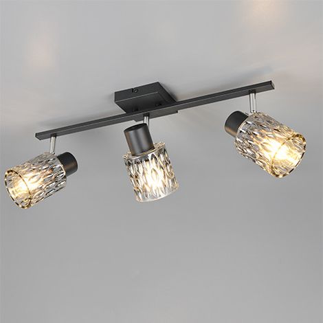 Reality Deckenstrahler Jack 3-flammig schwarz matt E27 Deckenlampen