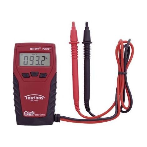 Testboy Pocket Multimetro portatile digitale CAT III 300 V Display (Counts): 2000 (1/2)