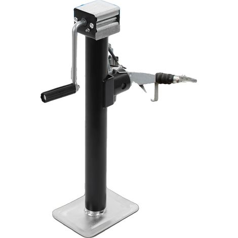Gato para remolque, capacidad de carga de 5000 lb, altura de elevación de 22,44 a 37 pulgadas, material de acero Q235, peso aproximado de 25 lb, base rectangular. (1/5)