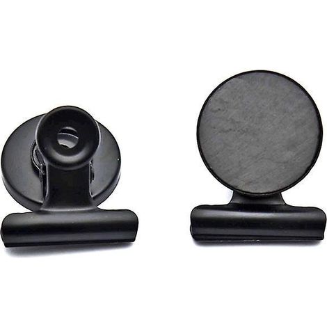 Kühlschrankmagnete, Magnetclips, robuste Ausführung, detaillierte Liste, Befestigungselemente für die Dekoration von Haushalt und Küche (schwarz, 5 Stück)