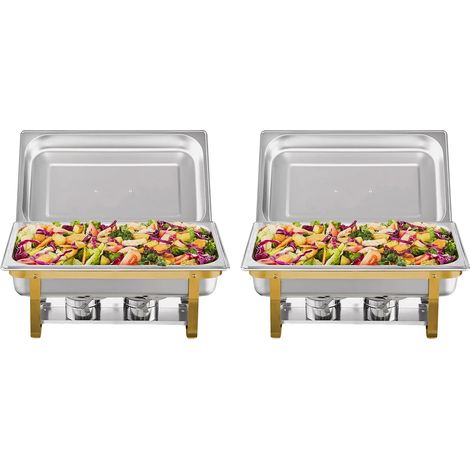Servierschale, Edelstahl, wärmespeichernd, 2er-Pack (1/2)