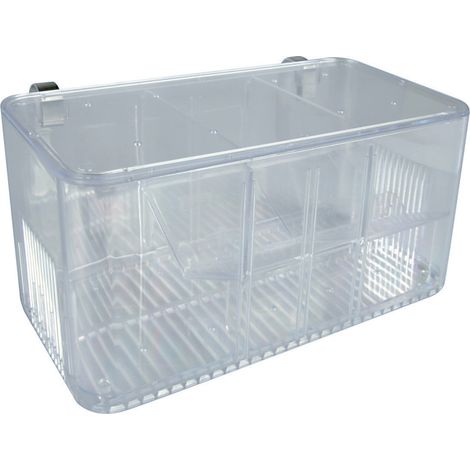 Pondoir isoloir 5 combinaisons 21 x 10 x 10 cm – Pour alevins et poissons malades – Crochet et grilles séparatrices inclus – Zolux