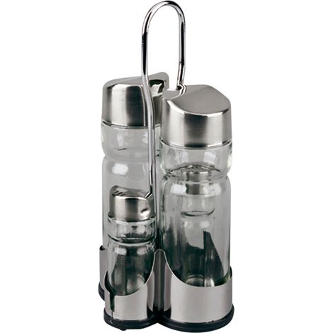 lifestyle menaje aceitera vinagrera salero y pimentero inox 1480