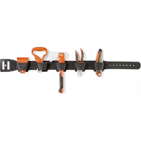 Husqvarna – Ceinture porte-outils pour enfants – Matériau plastique durable – Ceinture réglable – Outils inclus : hache, ciseaux, scie pliante, crochet (1/2)