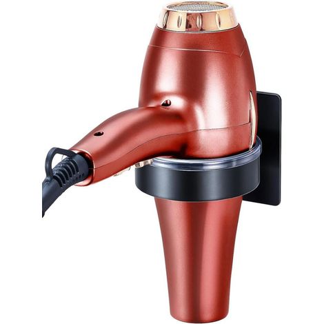 Soporte Para Secador De Pelo - Aluminio - Autoadhesivo - Sin Perforar - Para Baño Y Dormitorio - 1 Unidad (1/5)