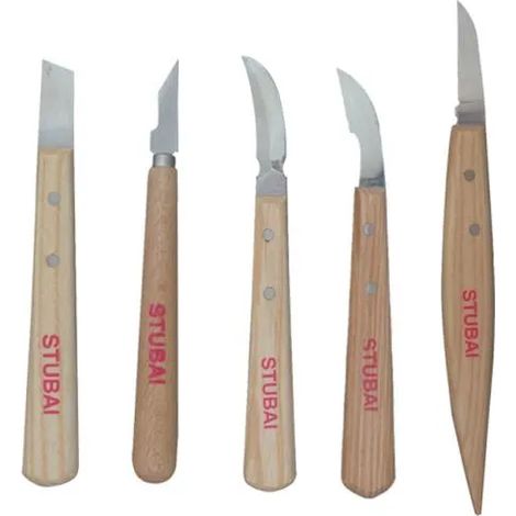 SET 5 COLTELLI SCULTORE STUBAI 5120-05 -PROMO-