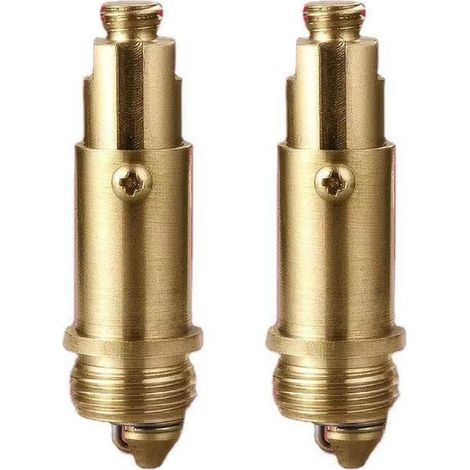 2 x boulon à ressort de vidange de salle de bain Pop Up Click Clack en laiton de remplacement pour évier et baignoire-installation facile, résistant à la rouille et Durable (1/5)