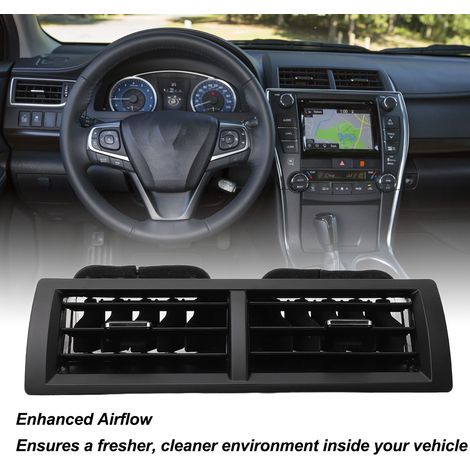 Sortie de Climatisation Tableau de Bord en Plastique Renforcée Débit d'Air Anti‑Poussière 55660‑06160 pour Toyota Camry XV50 2011‑2017 (1/5)