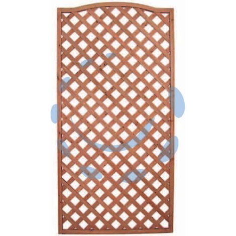 TRALICCIO IN LEGNO BOMBATO RETTANGOLARE - Pannelli: 90x180