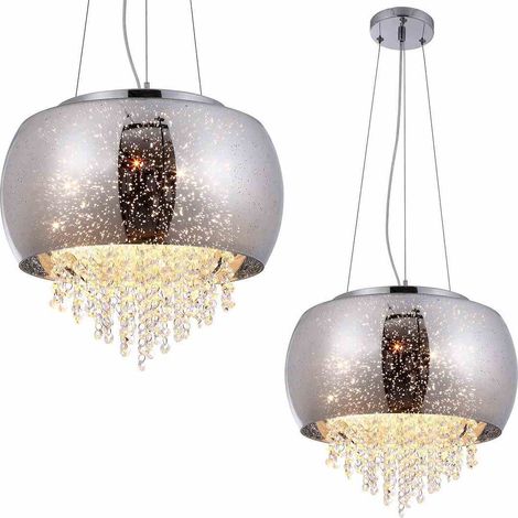 Suspension cristal chromée 3xE14 40W Starlight ML241 Milagro (1/5)