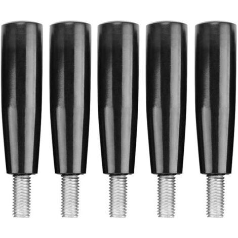 Poignée rotative en résine phénolique, lot de 5, filetage M6 × 50 mm, pour fraiseuse et machines-outils, remplacement standard (1/5)