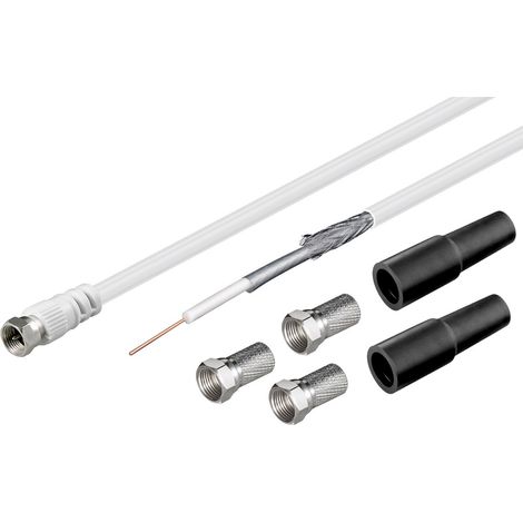 Goobay KKS SET 100 - 20m cable coaxial Tipo F Blanco
