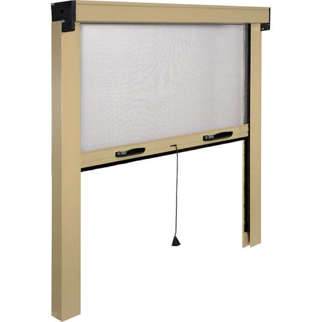 zanzariera IRS-CE alluminio avorio cm 160x170 verticale per finestra finestre (1/5)