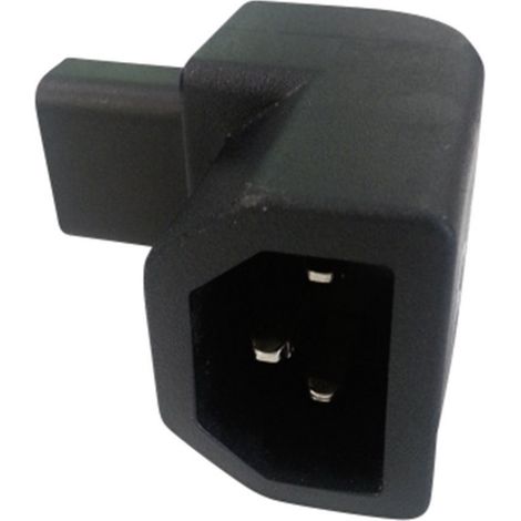 TRU COMPONENTS IEC13214-R Netz-Adapter Kaltgeräte-Buchse C13 - Kaltgeräte-Stecker C14 Gesamtpolzahl: