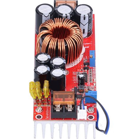 Convertisseur élévateur de tension réglable, robuste, durable et efficace, module de puissance à ventilateur à température contrôlée (1/5)