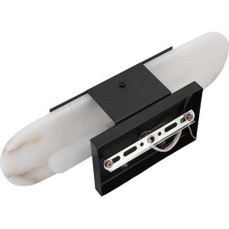 Applique Murale Innovante Moderne, Applique Murale LED en Marbre Givré avec Base G4 pour Salon Couloir Hôtel Chambre Salle de Bain 100‑240V (1/5)